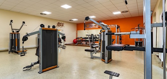 Raum mit Fitnessgeräten | Boutique Hotel Badehof - Osthessen