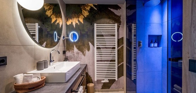 Badezimmer-Chalet Suite-Das Mühlbach-Bad Füssing-Niederbayern