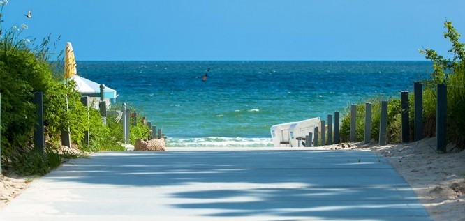 Beach access to the Baltic Sea | Grand Hotel Binz - Rügen | Baltic Sea