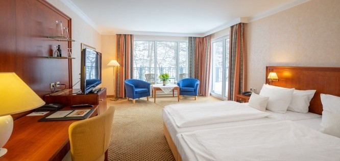 Grand Hotel Binz Granitz Deluxe Dachterrasse zur Waldseite