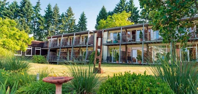 Das Südhaus von Menschels Vitalresort, Naheland, Meddersheim, Bad Sobernheim  im Sommer