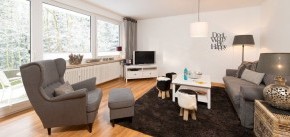 Das gemütliche Wohnzimmer im Kuschel-Appartement des Wellness Resort Romantischer Winkel im Harz, Bad Sachsa