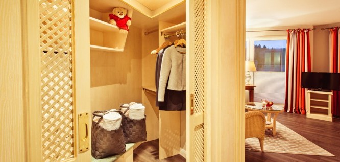 The wardrobe in the Toscana Room of the Wellness Resort Romantischer Winkel in the Harz Mountains, Bad Sachsa