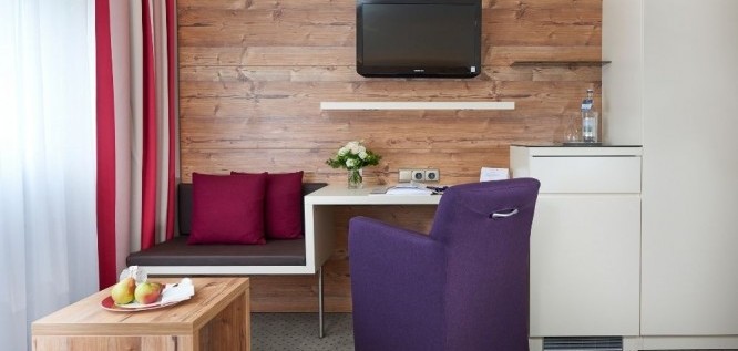 Einzelzimmer Rosmarin im modernen Stil | Schüle's Gesundheitsresort & Spa – Allgäu | Bayern