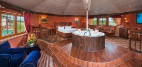 Luxuriöse Spa Suite mit Whirlpool und Sauna im Wellnesshotel Seeschlößchen | Privat-SPA & Naturresort – Niederlausitz/Brandenburg