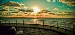 Dachterrasse Sonnenuntergang - Strandhotel Georgshöhe - Norderney - Nordsee