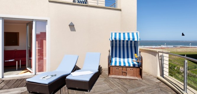 Suite Prestige Wellness Terrasse - Strandhotel Georgshöhe - Norderney - Nordsee