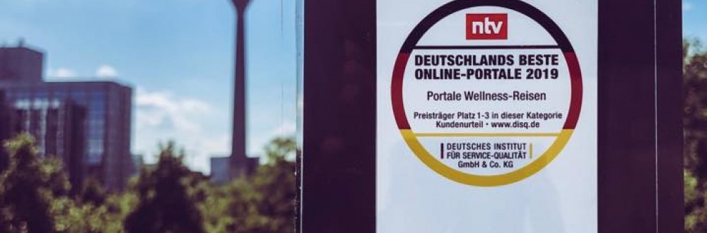 N-TV Award für die Wellness-Hotels & Resorts 2019 Deutschlands beste online Portale Wellness-Reisen