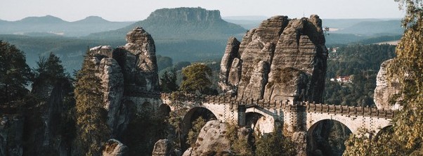 Sachsen - Elbsandsteingebirge - Blick auf die Bastei | Ausflugsziele - Wellness in Sachsen